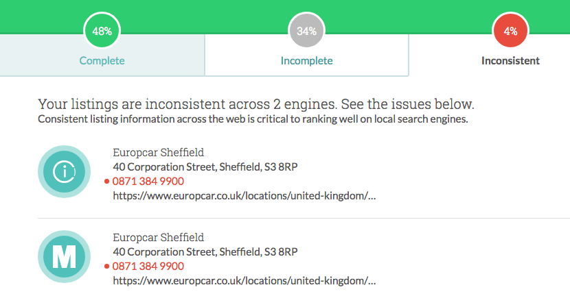 europcar inconsistent listings moz local سئو محلی یا لوکال سئو چیست؟